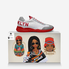 Load image into Gallery viewer, Rich and Rich Saucysass Retro Bold Runner Red and White Women&#39;s Sneakers
