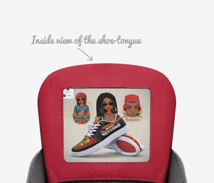 Rich and Rich Saucysass Retro Bold Runner Red and White Women's Sneakers