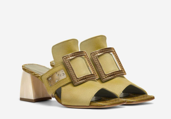 Rich and Rich YellowTea Women's Yellow Gold Sandals