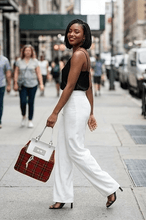 Load image into Gallery viewer, Rich and Rich CheckeredRealities Red Women’s Italian Leather Luxury Bag - Rich and Rich Homeopportunities

