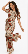 Load image into Gallery viewer, Rich &amp; Rich Women's Violin and Red Roses Side-Tie Top &amp; Wide-Leg Pants Set - Rich and Rich Homeopportunities
