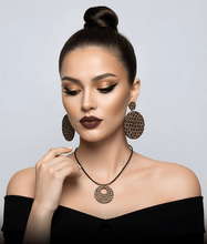 Load image into Gallery viewer, Rich and Rich Safari Animal Print Organic Wooden Women's Necklace - Rich and Rich Homeopportunities
