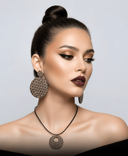 Load image into Gallery viewer, Rich and Rich Safari Animal Print Organic Wooden Women's Necklace - Rich and Rich Homeopportunities
