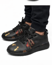 Rich and Rich Kids Black or White Caricature Toons Sneakers
