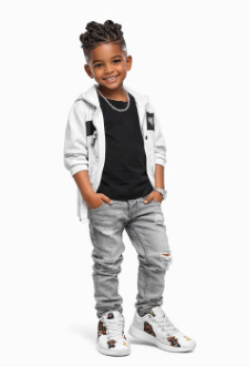 Rich and Rich Kids Black or White Caricature Toons Sneakers