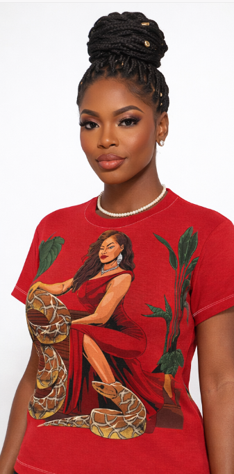 Rich and Rich Luiiloviie With Pet Women's Red Tee