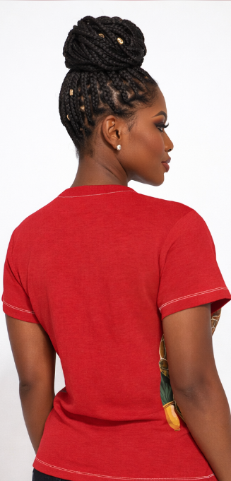 Rich and Rich Luiiloviie With Pet Women's Red Tee