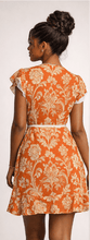 Load image into Gallery viewer, Rich and Rich Orange Women's Floral Tea Dress - Rich and Rich Homeopportunities
