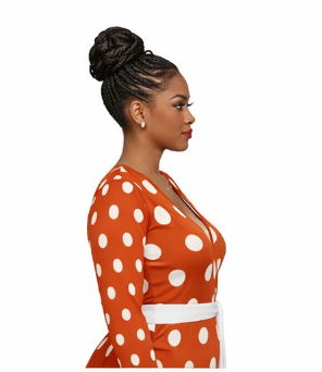 Rich and Rich Orange Polka Dot Women's Designer Wrap Dress