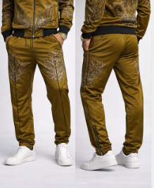 Rich and Rich Men's Brown Designer Bomber Jacket