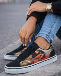 Rich and Rich LuiiLoviie Womens Red Caricature Skateboarding Shoes