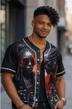 Rich and Rich LuiiLoviie Men's Black Jersey