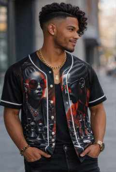 Rich and Rich LuiiLoviie Men's Black Jersey