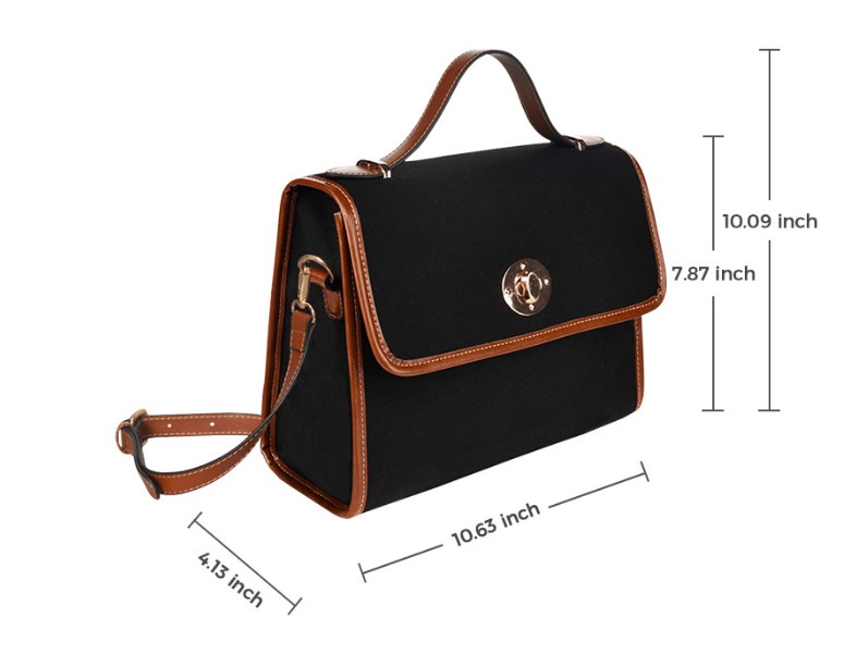 Rich and Rich Multicolor Brown Unisex Leather Waterproof Canvas Bag