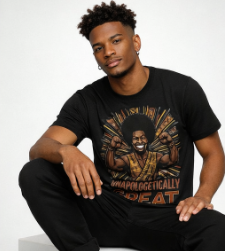 Rich and Rich Unapologetically Great Men's Black T-Shirt