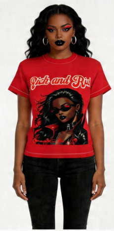 Rich and Rich Women’s Bold Graphic Red Tee