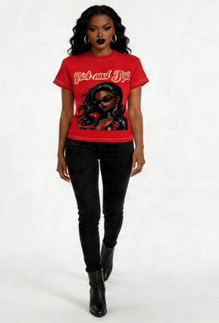 Rich and Rich Women’s Bold Graphic Red Tee