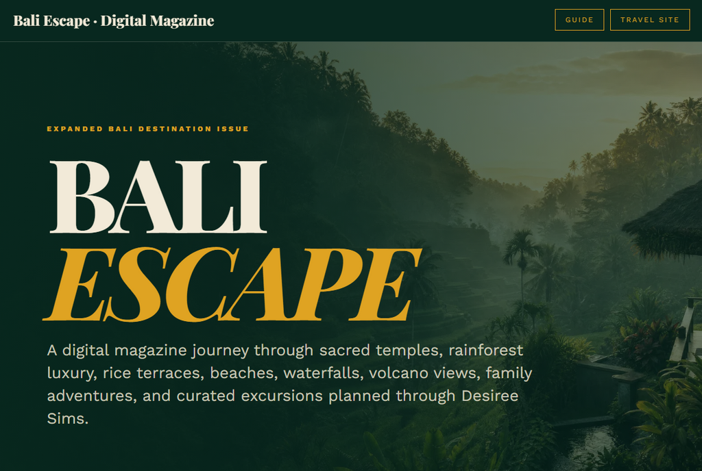 Bali Travel Planning Service | Custom Bali Vacation Packages