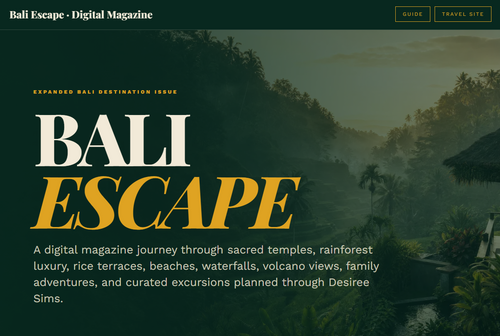 Bali Travel Planning Service | Custom Bali Vacation Packages