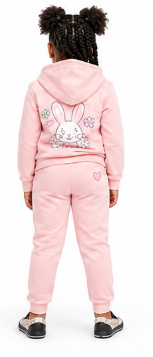 Rich and Rich Girls Pink Bunny Slip-On Canvas Shoes | Cute Bunny Print Kids Sneakers