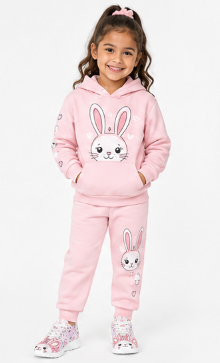 Rich and Rich Girls Pink Bunny Running Shoes | Lightweight Kids Athletic Sneakers