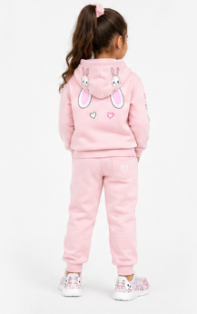 Rich and Rich Girls Pink Bunny Running Shoes | Lightweight Kids Athletic Sneakers