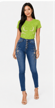 Load image into Gallery viewer, Celestial Moon &amp; Stars Graphic Denim &amp; Tee Set - Rich and Rich Homeopportunities
