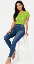 Load image into Gallery viewer, Celestial Moon &amp; Stars Graphic Denim &amp; Tee Set - Rich and Rich Homeopportunities
