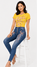 Load image into Gallery viewer, Cherry Blossom Graphic Denim &amp; Tee Set - Rich and Rich Homeopportunities
