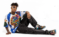 Graffiti Mesh Sneakers — Colorful Urban Streetwear for Men