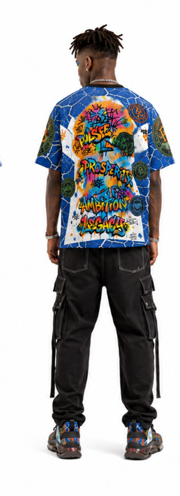 Rich and Rich Men's Blue Prosperity Pulse T-Shirt