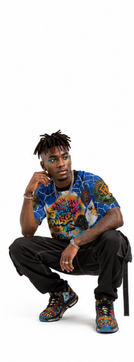 Rich and Rich Men's Blue Prosperity Pulse T-Shirt