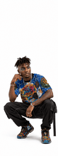 Load image into Gallery viewer, Rich and Rich Men's Blue Prosperity Pulse T-Shirt - Rich and Rich Homeopportunities

