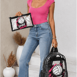 Clear PVC backpack with matching insulated lunch bag and pencil case and mesh side pockets — additional view 9