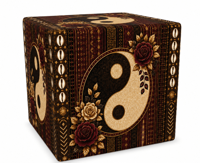 Rich and Rich Harmony Heritage Cube – Luxury Velvet Decorative Accent & Occasional Seating - Rich and Rich Homeopportunities