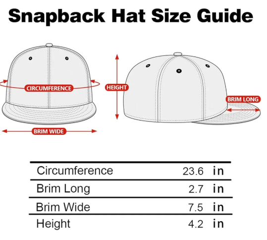R&RH Men's White Abstract Snapback Hat with adjustable strap