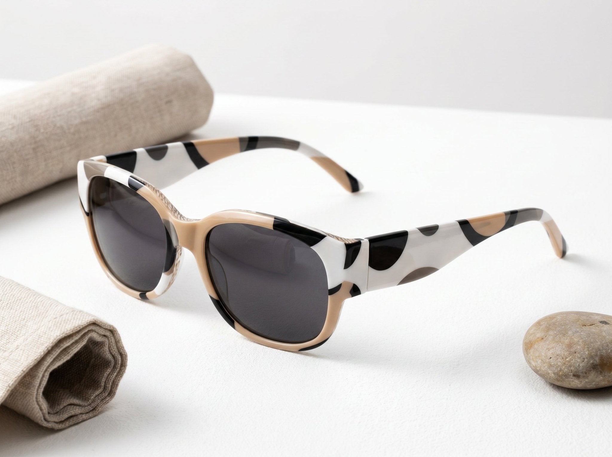 Rich and Rich Earthtone Circular Dimensions Unisex Designer Sunglasses - Rich and Rich Homeopportunities