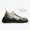 Chunky sock-style men's sneaker with sculpted rubber sole, scuba fabric upper and embossed leather inserts — alternate view