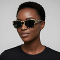 Rich and Rich Safari Animal Print Unisex Sunglasses with bold animal pattern frame
