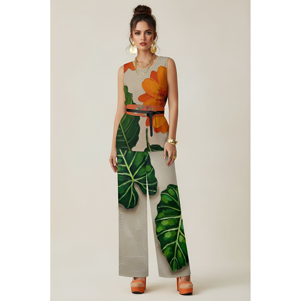 Rich and Rich BeigeEssence Women's Orange Leather Platform Pump