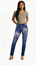Rich and Rich White Flower Women's Jeans