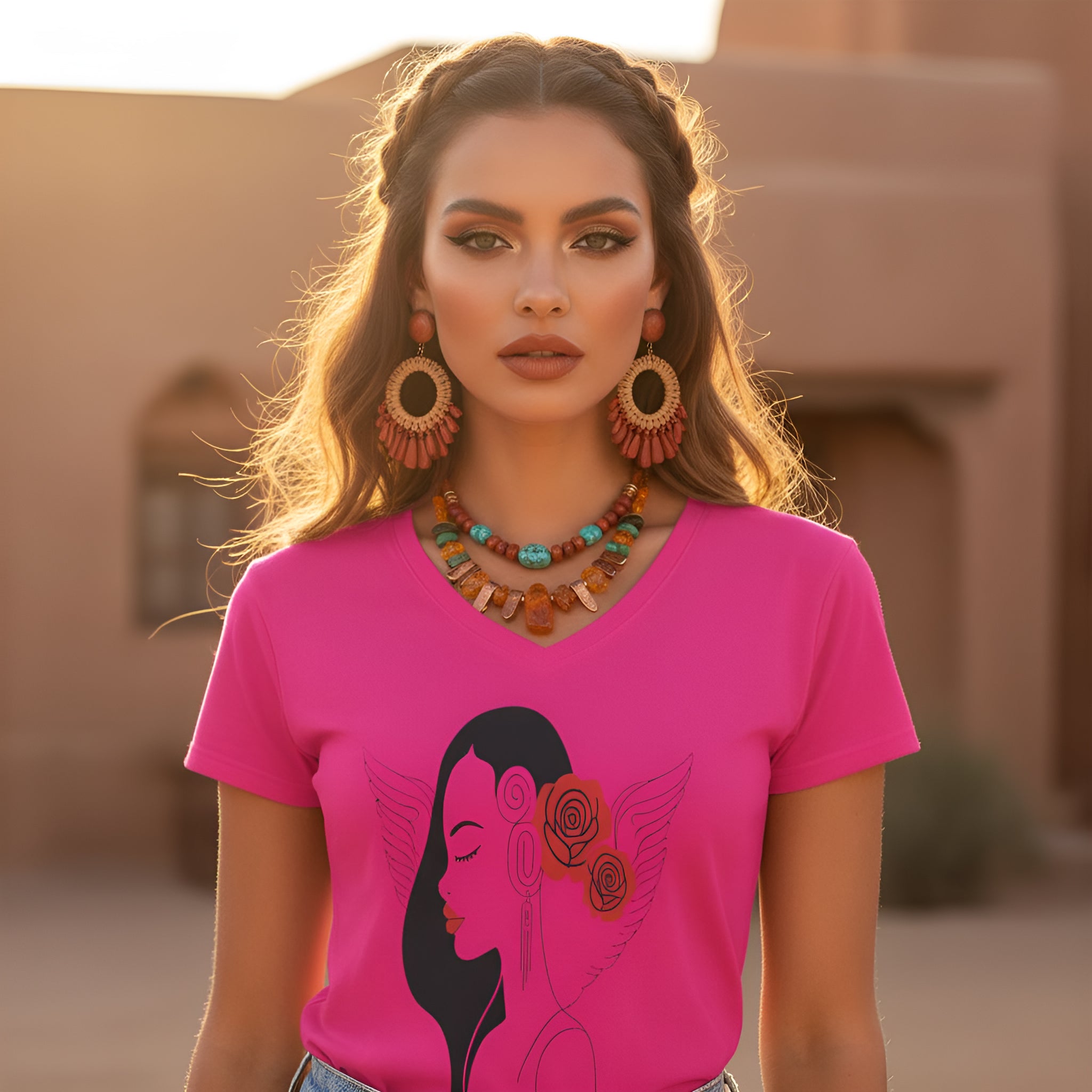 Rich and Rich Women's Rose Designer T-shirts