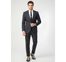 Load image into Gallery viewer, Rich and Rich Men&#39;s Yellow Abstract and Checkers Slip On Canvas Shoe Men&#39;s Slip-on Canvas Shoes (Model 019)
