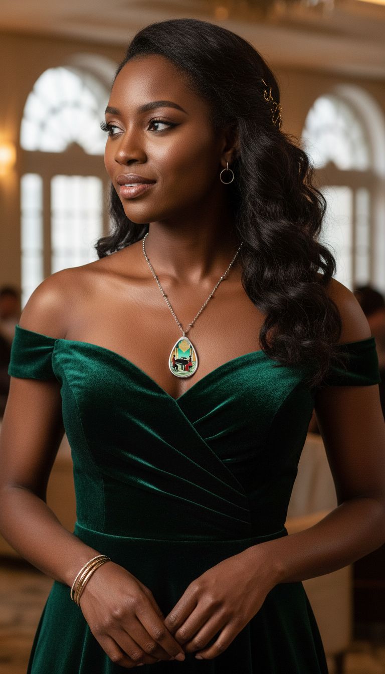 Rich and Rich Piano Oval Necklace