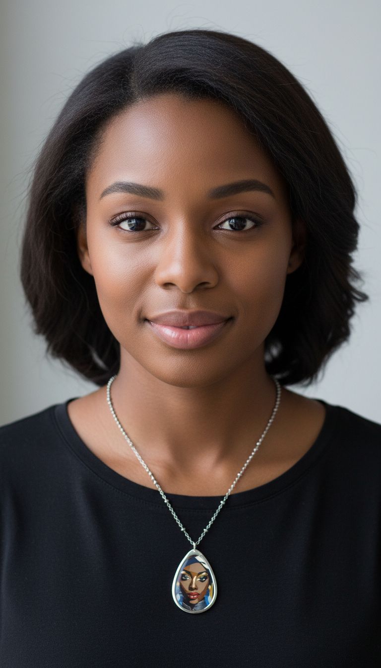 Rich and Rich Blue Oval Necklace