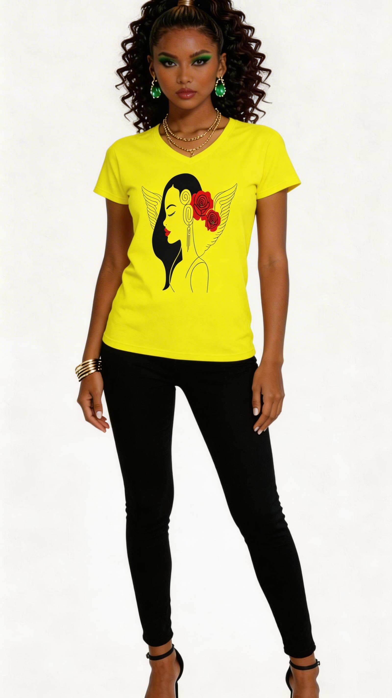 Rich and Rich Women's Rose Designer Cotton T-Shirt in white with rose print