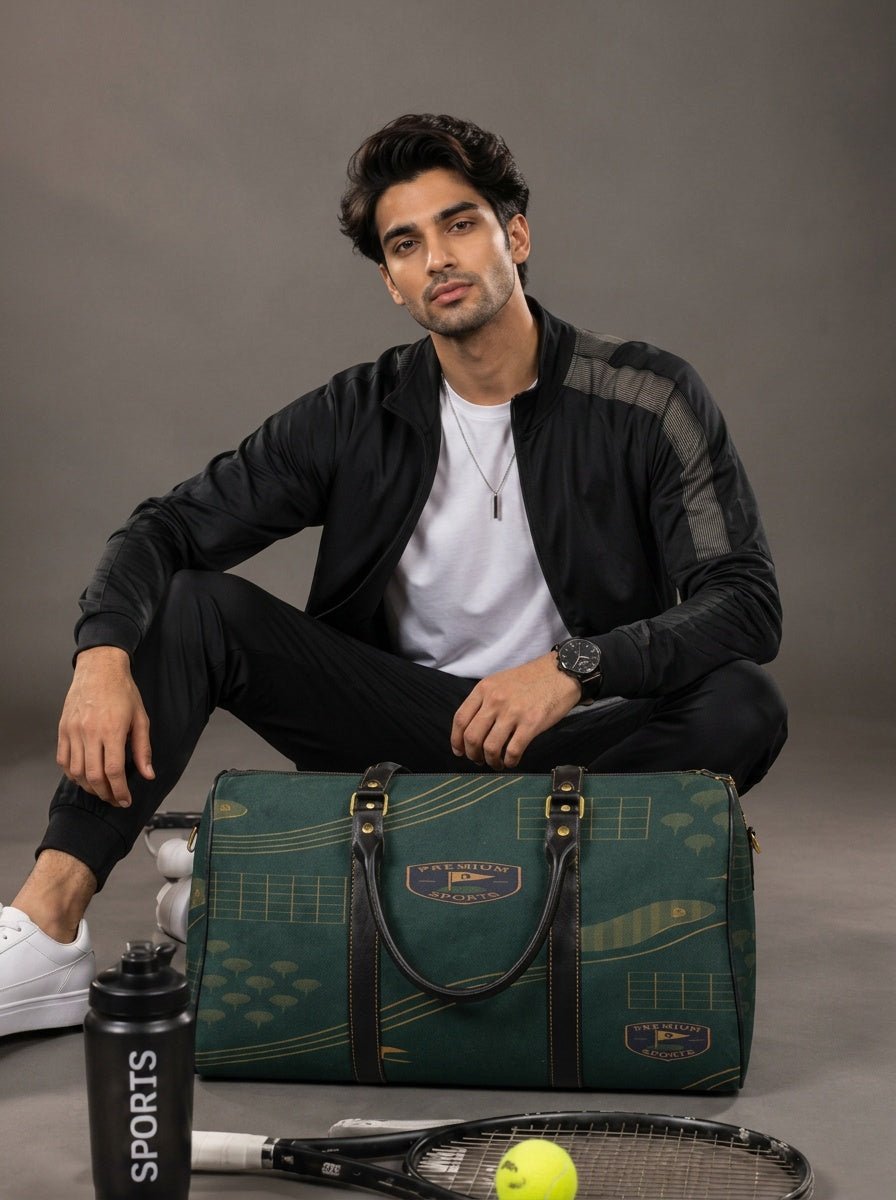 Rich and Rich JetSet Journey Golfing PU Leather Green Weekender Travel Bag - Rich and Rich Homeopportunities