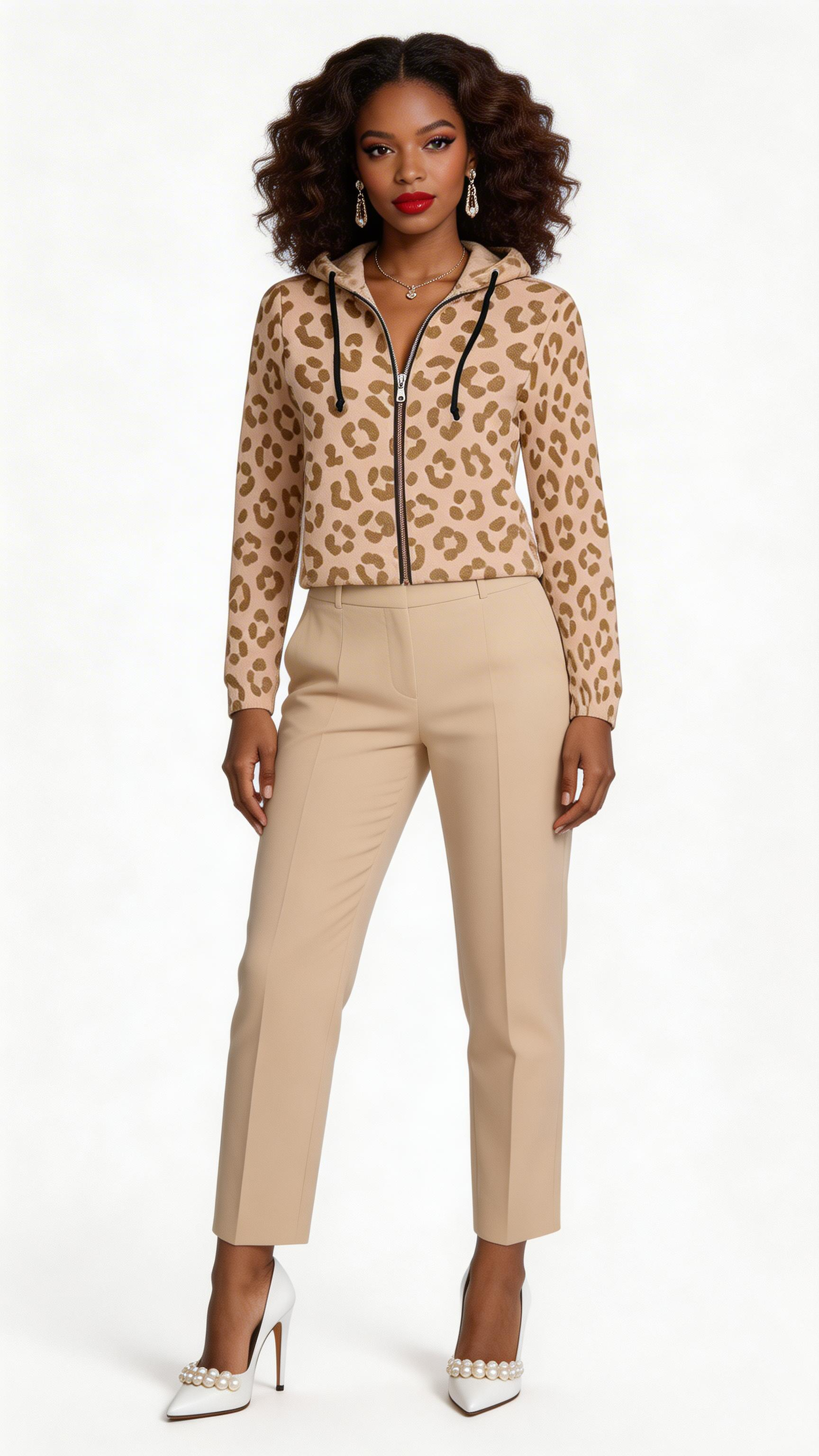 Rich and Rich Women's Print Full Zip Hoodie with vibrant designer print and front zipper