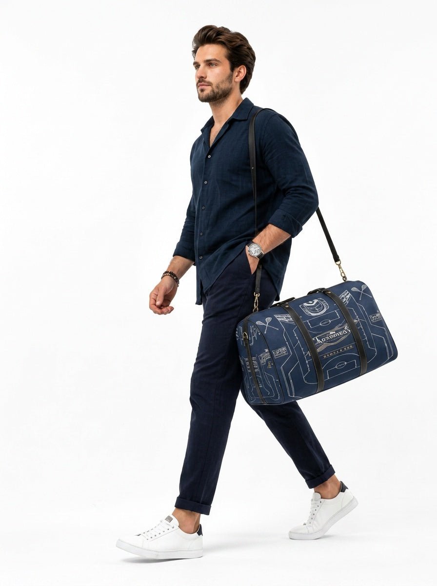 Rich and Rich Sport Utility Lacrosse PU Leather Weekender Travel Bag/Large