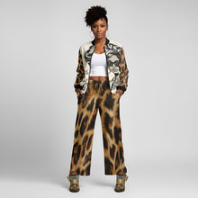 Load image into Gallery viewer, Rich and Rich The Hustle Is Real Brown Caricature Women&#39;s Bomber Jacket
